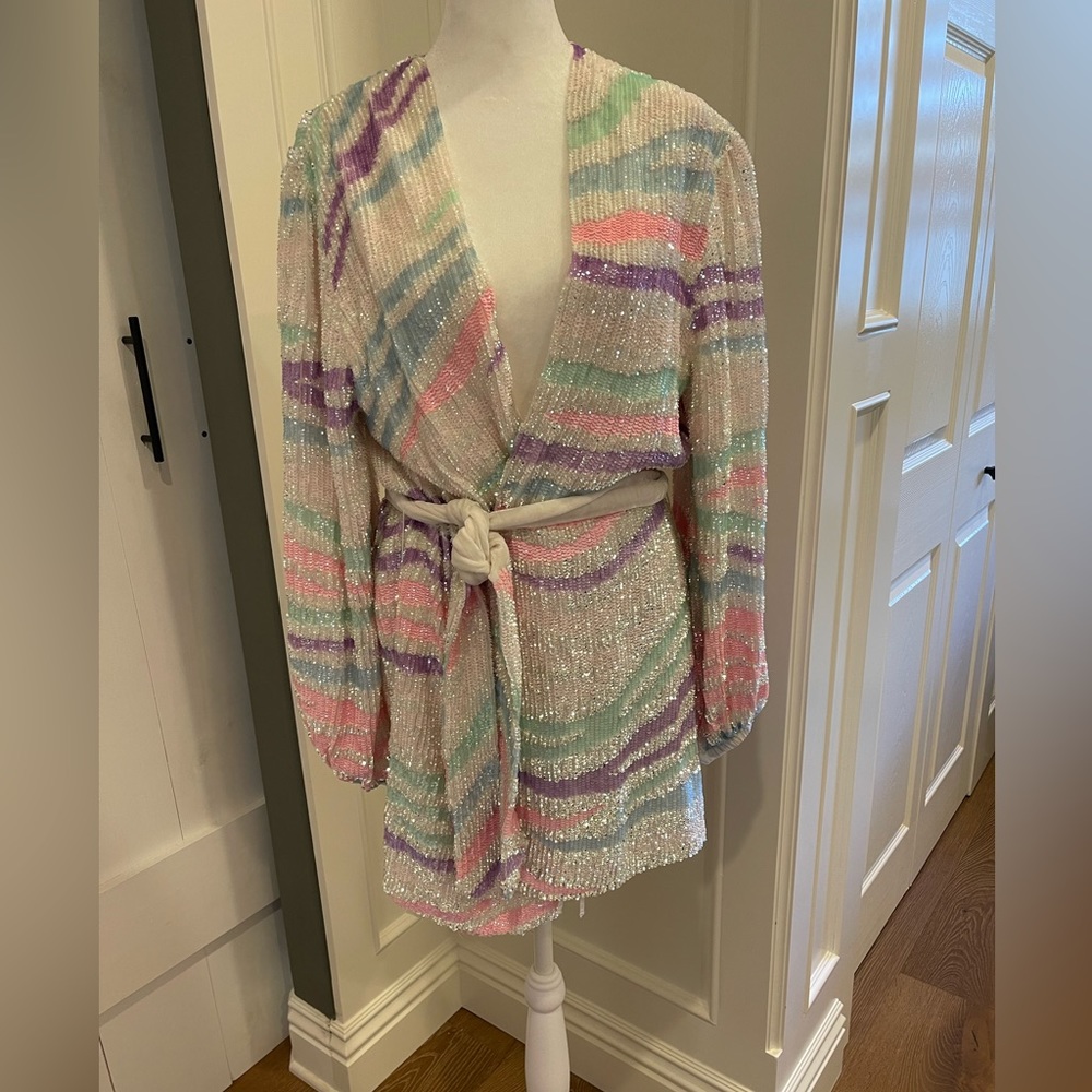 Retrofete Gabrielle sequin Robe dress. Size XS